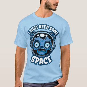 Camiseta Astronauta zombiano necesita algo de espacio