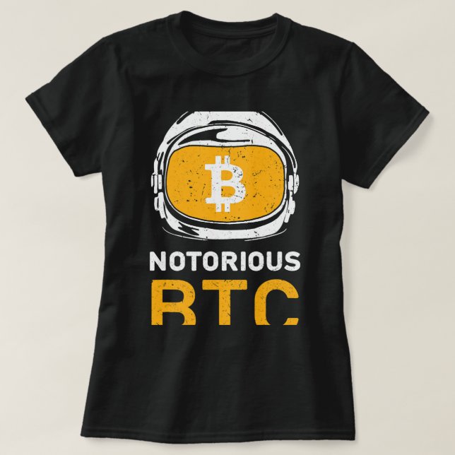 Camiseta Astronautas Bitcoin conocido Astronauta BTC Cripto (Diseño del anverso)