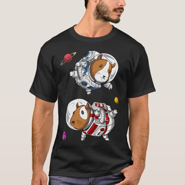Camiseta Astronautas Cuyes Espaciales (Anverso)