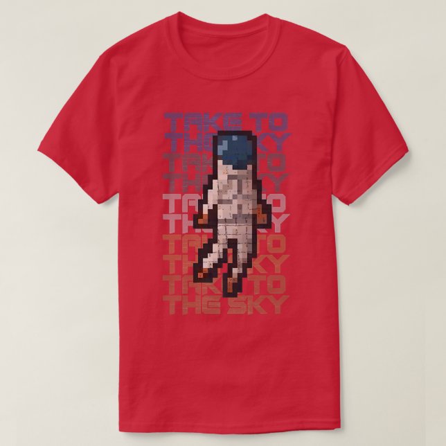Camiseta Astronautas de arriba a abajo (Diseño del anverso)