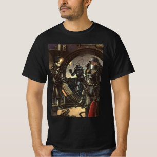 Camiseta Astronautas de ciencia ficción vintage en una cami