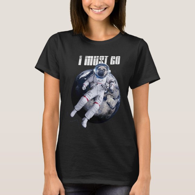 Camiseta Astronautas de época posan espacio espacial para p (Anverso)