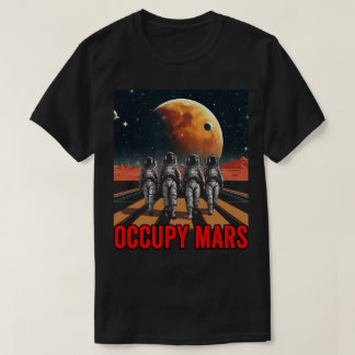 Camiseta Astronautas de la PA58 caminando por Marte
