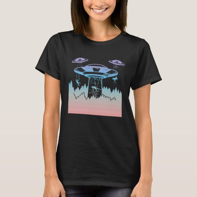 Camiseta Astronautas de OVNI Saucer son extranjeros 3 (Anverso)