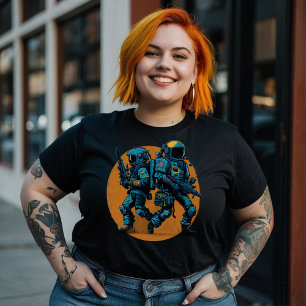 Camiseta Astronautas del espacio retro - Luchador rebelde d