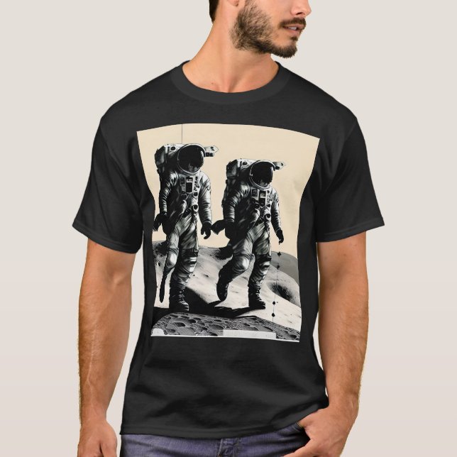 Camiseta Astronautas en la luna (Anverso)