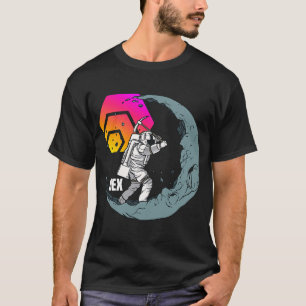 Camiseta Astronautas HEX Moon Miner Crypto Space Man Crypto