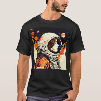 Camiseta Astronautas mujeres pop espacio de arte Nasa retro