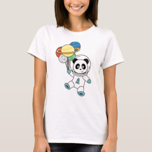Camiseta Astronautas Pandas Planet Earth Space