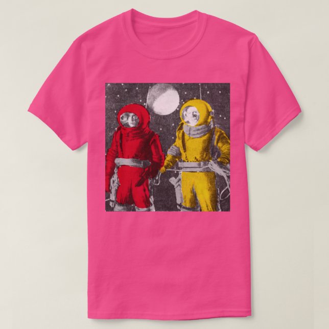 Camiseta Astronautas raros de Guay estéticos retro (Diseño del anverso)