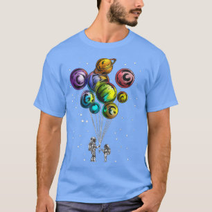 Camiseta Astronauts Atom Sphere Solar System Planet Univers