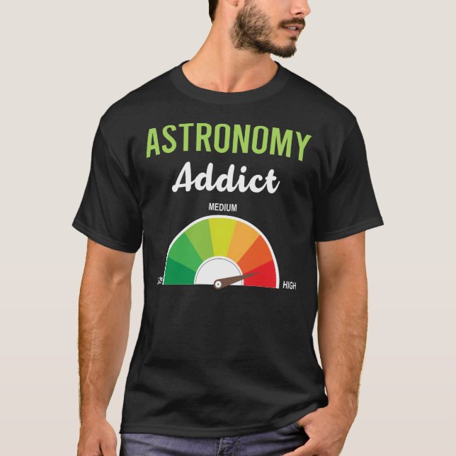 Camiseta Astronomía adictiva (Anverso)