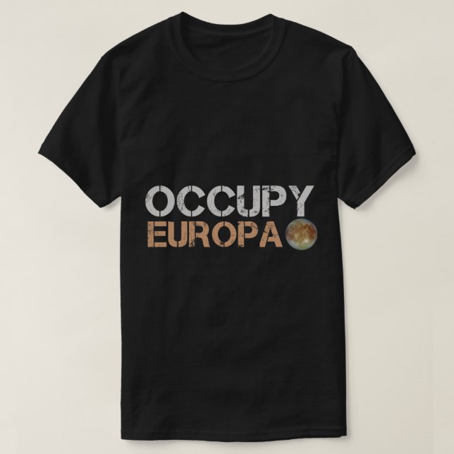 Camiseta Astronomía Amante Occupy Europa Júpiter Moon Solar (Diseño del anverso)