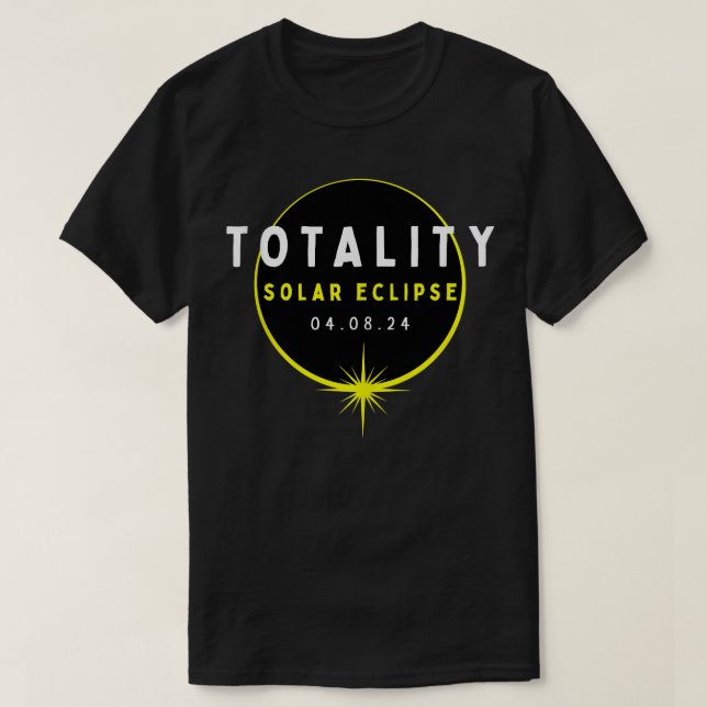 Camiseta Astronomía Amantes Total Eclipse Solar 2024 Totali (Diseño del anverso)