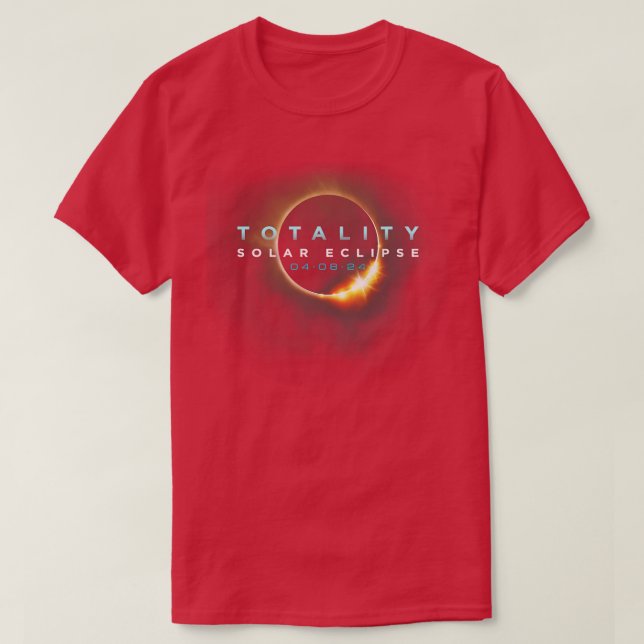 Camiseta Astronomía Amantes Total Eclipse Solar 2024 Totali (Diseño del anverso)