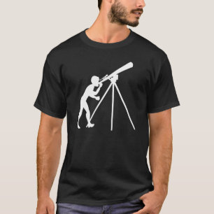 Camiseta Astronomía Astrofísica Cuta del telescopio astróno