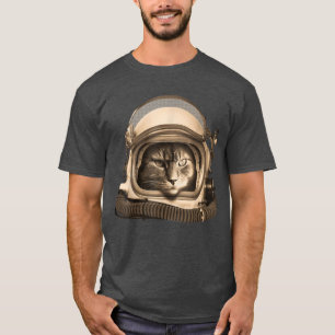Camiseta Astronomía astronauta de gato espacio de kitty