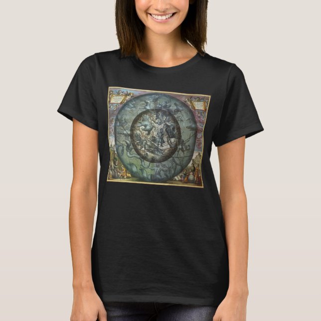 Camiseta Astronomía celestial vintage de la constelación no (Anverso)