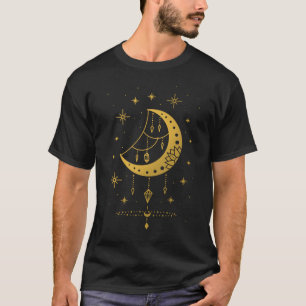 Camiseta Astronomía Creciente Espiritual Dreamcatcher Moon