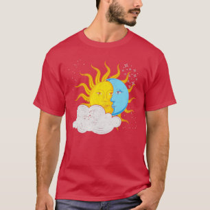 Camiseta Astronomía Cuerpos Celestes Astrolog Moon Sun