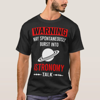 Camiseta Astronomía de Advertencia Roja