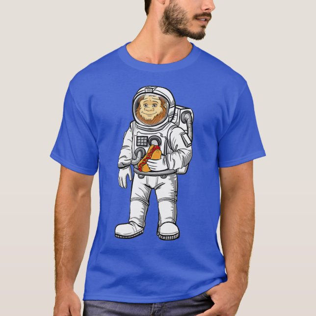Camiseta Astronomía de Astronauta Cute Hotdog Amadores (Anverso)