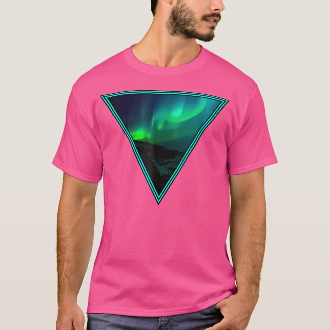 Camiseta Astronomía de Aurora Borealis Northern Lights (Anverso)