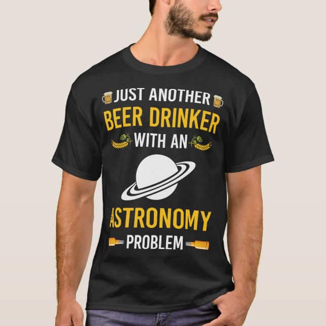 Camiseta Astronomía de Beer Drinker (Anverso)