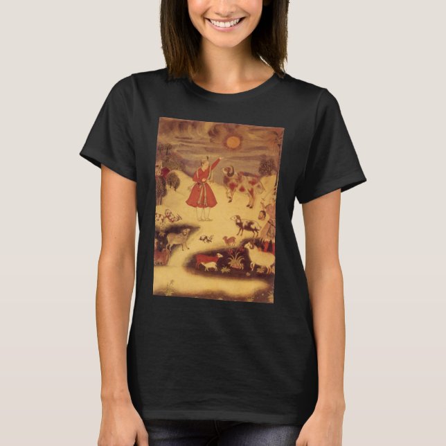Camiseta Astronomía de época, arte celeste asiático antiguo (Anverso)