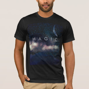 Camiseta Astronomía de Fantasía Mágica Nubes Crescent
