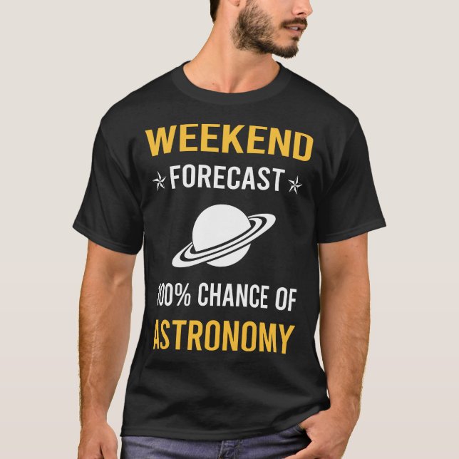Camiseta Astronomía de fin de semana (Anverso)