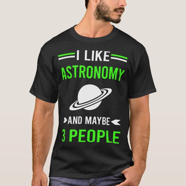 Camiseta Astronomía de Green 3 People (Anverso)