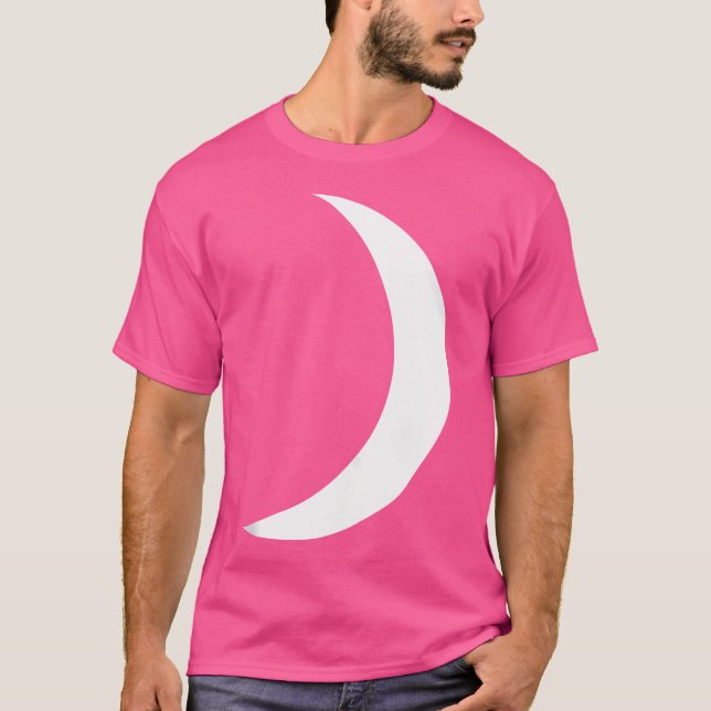 Camiseta Astronomía de Guay Big White Crescent Moon (Anverso)