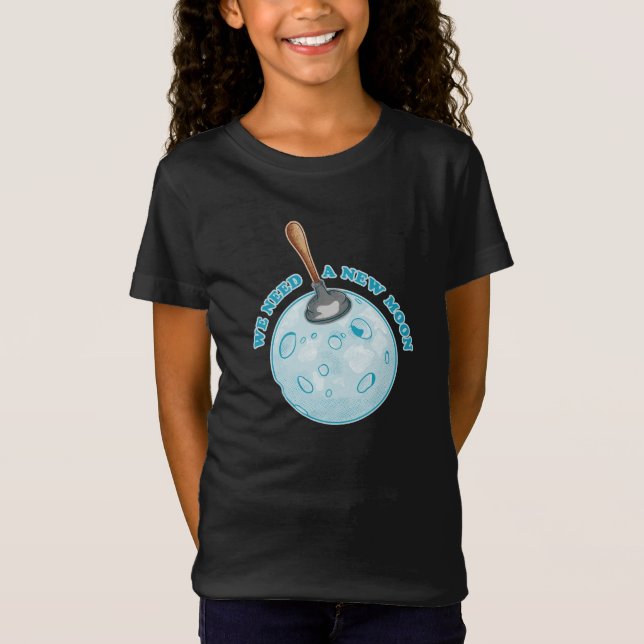 Camiseta Astronomía de la astrología de la Luna Nueva (Anverso)