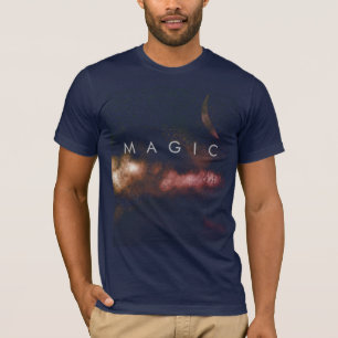 Camiseta Astronomía de la Fantasía del Oro Mágico Nubes Cre