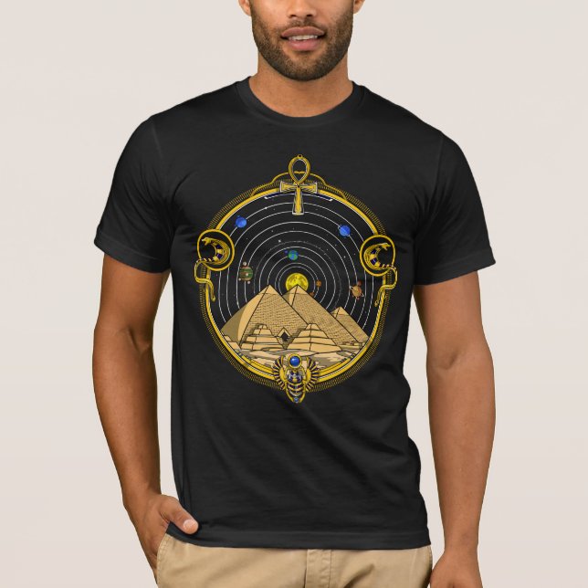 Camiseta Astronomía de las pirámides egipcias (Anverso)