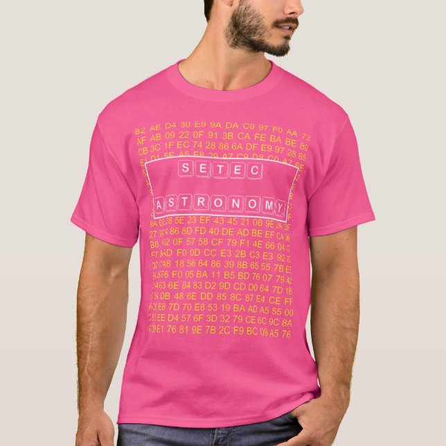 Camiseta Astronomía de Setec (Anverso)
