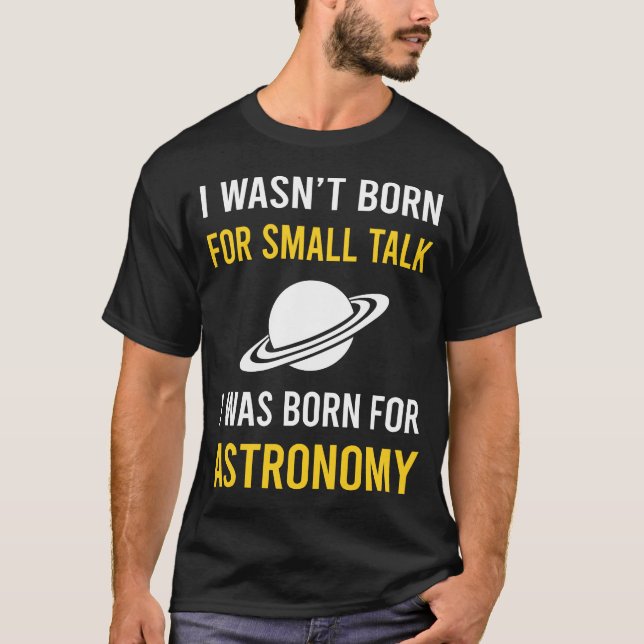 Camiseta Astronomía de Small Talk (Anverso)