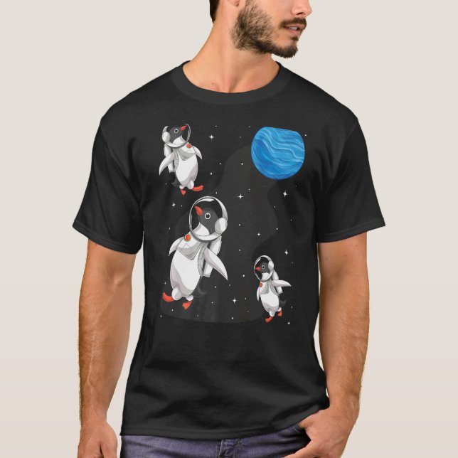 Camiseta Astronomía de viajes por el espacio animal en la A (Anverso)