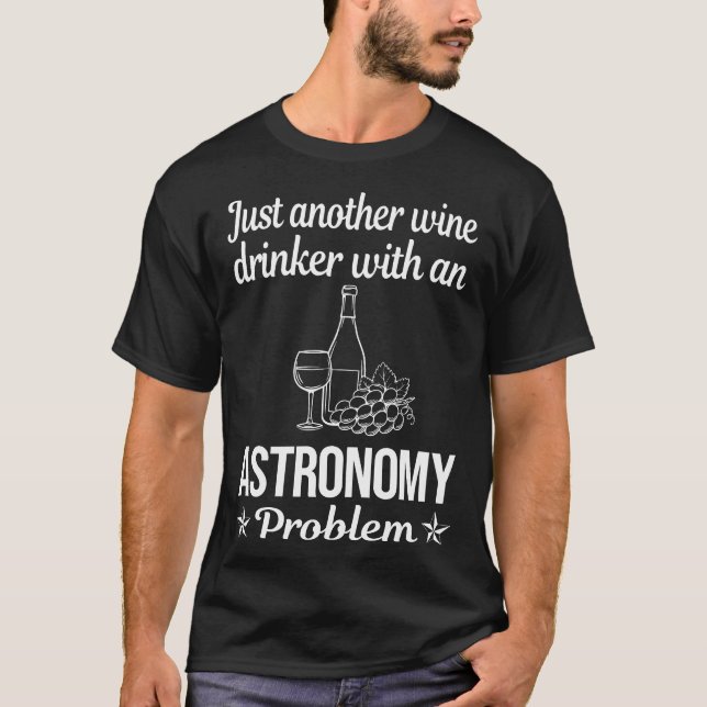 Camiseta Astronomía de Wine Drinker (Anverso)