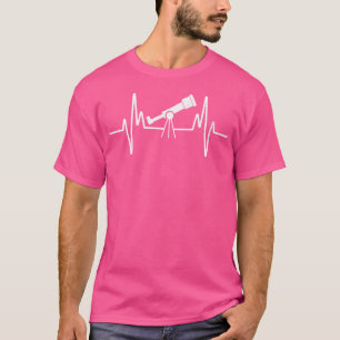 Camiseta Astronomía del latido cardíaco de dos telescopios