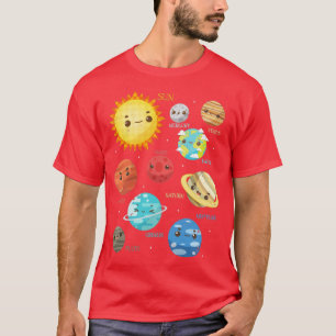 Camiseta Astronomía del Planeta Sol del Sistema Solar