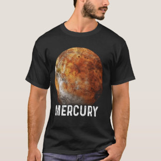 Camiseta Astronomía del sistema solar del planeta de mercur