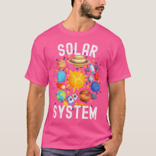 Camiseta Astronomía Del Sistema Solar Para El Planeta De Lo