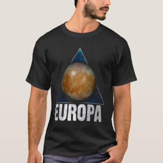 Camiseta Astronomía del sistema solar planetario Europa Moo
