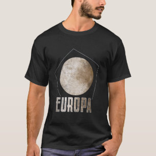 Camiseta Astronomía del sistema solar planetario Europa Moo