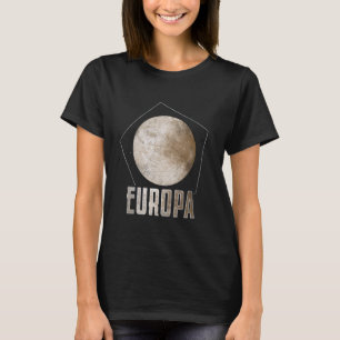 Camiseta Astronomía del sistema solar planetario Europa Moo
