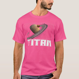 Camiseta Astronomía del sistema solar planetario Titan Moon