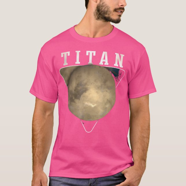 Camiseta Astronomía del sistema solar planetario Titan Moon (Anverso)