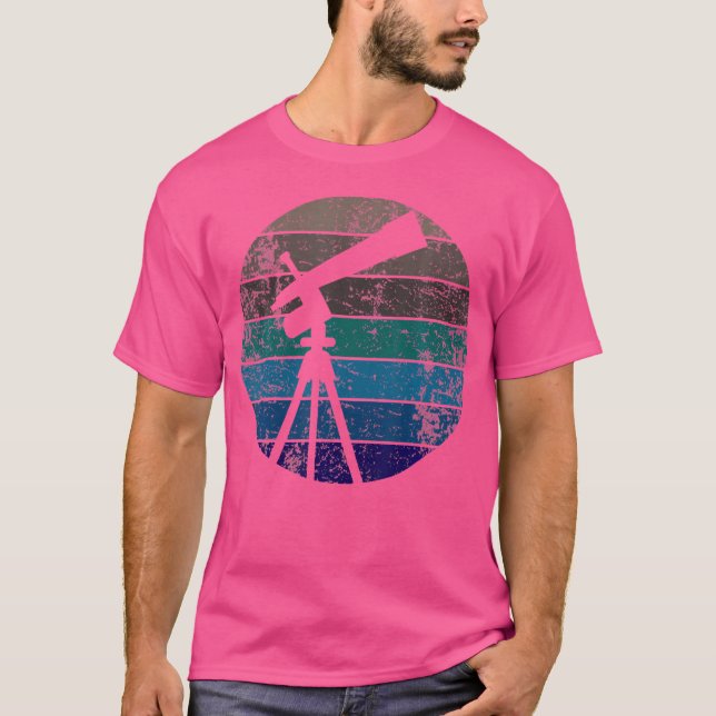 Camiseta Astronomía del telescopio (Anverso)